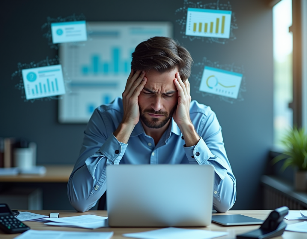 Frustrated small business owner